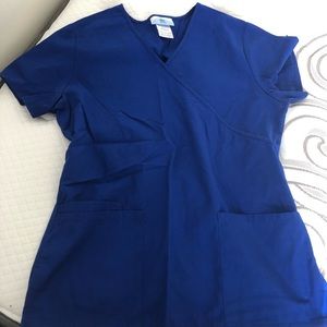 A set of 4 scrub tops & 4 bottoms (8 total pieces)